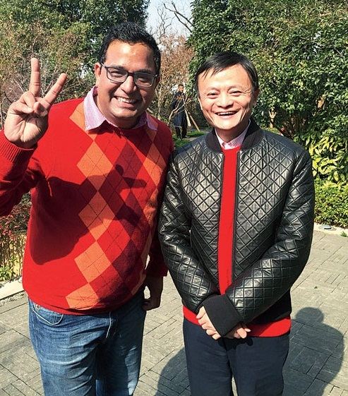 Vijay Shekhar Singh Sharma and Alibaba chief Jack Ma
